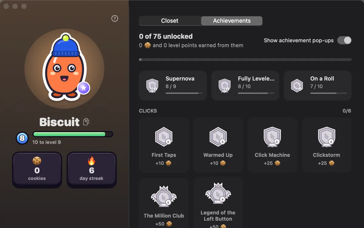Achievements in Clacky