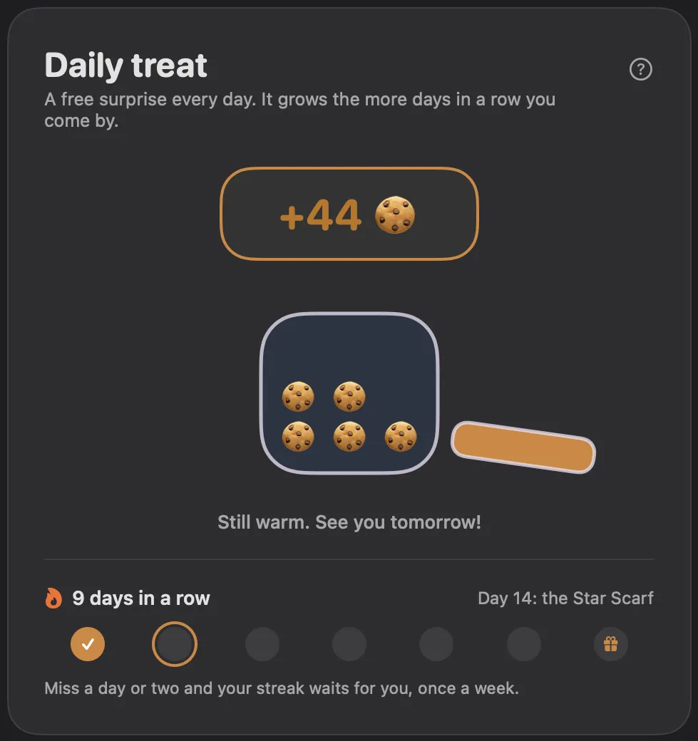 Daily treat in Clacky