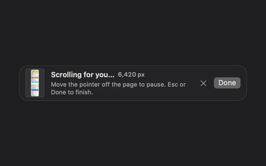 Scrolling Capture: “Scrolling for you…”, 6,420 px so far